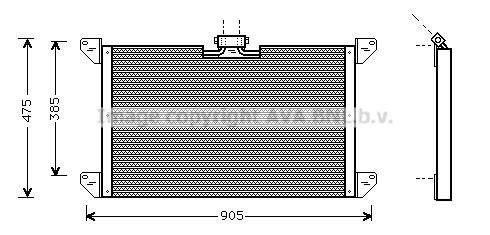 AVA QUALITY COOLING Kondensators, Gaisa kond. sistēma SC5009